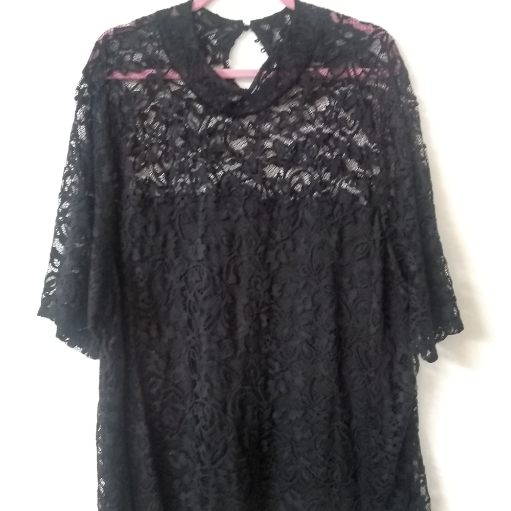 Black Lacy Torrid Blouse